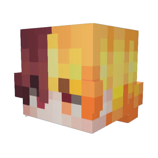 BpmVibe Minecraft avatar head, 3D render