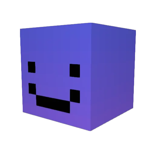 Bqnee Minecraft avatar head, 3D render