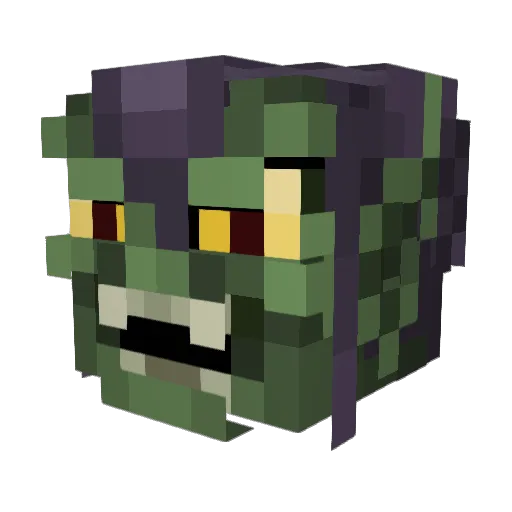 Bquaza Minecraft avatar head, 3D render