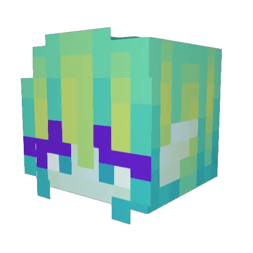 Bque28 Minecraft avatar head, 3D render