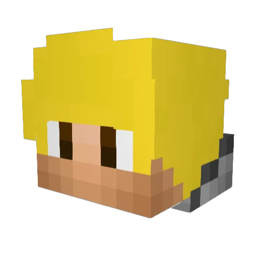 Br0_Snake_Rene Minecraft avatar head, 3D render