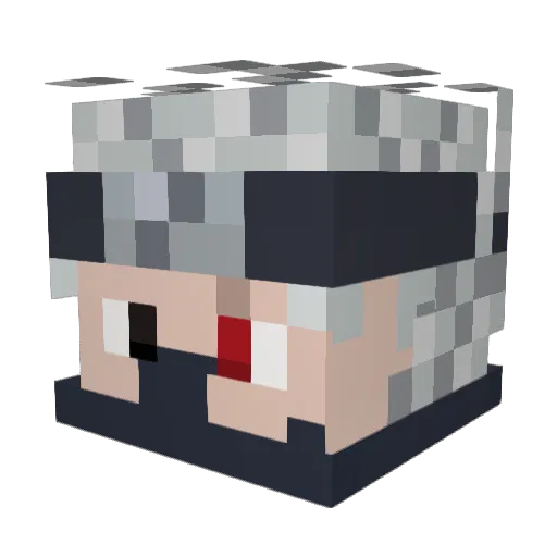 Br0keNFam0us Minecraft avatar head, 3D render