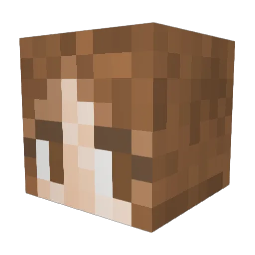Br1Bunny Minecraft avatar head, 3D render