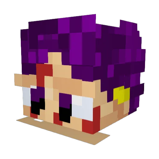 Br1s13 Minecraft avatar head, 3D render