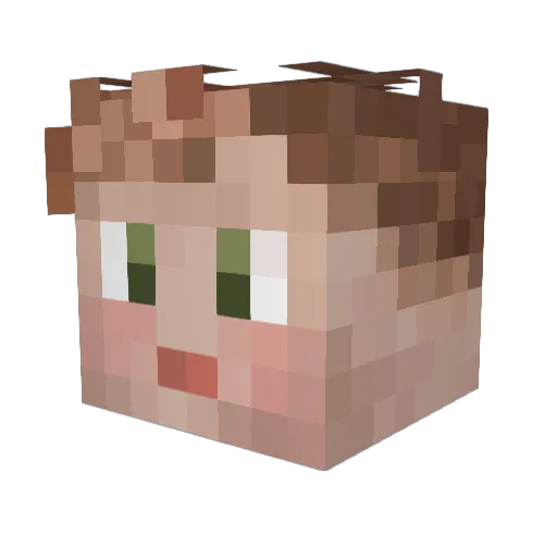 Br33ke Minecraft avatar head, 3D render