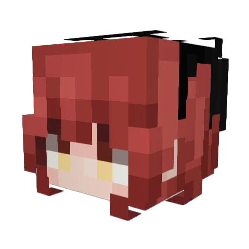 Br4dq Minecraft avatar head, 3D render