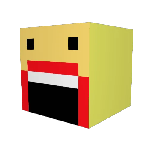 Br4ds Minecraft avatar head, 3D render