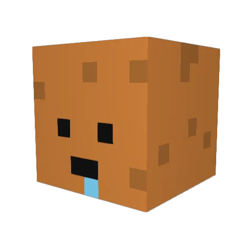 Br4inDeLook Minecraft avatar head, 3D render