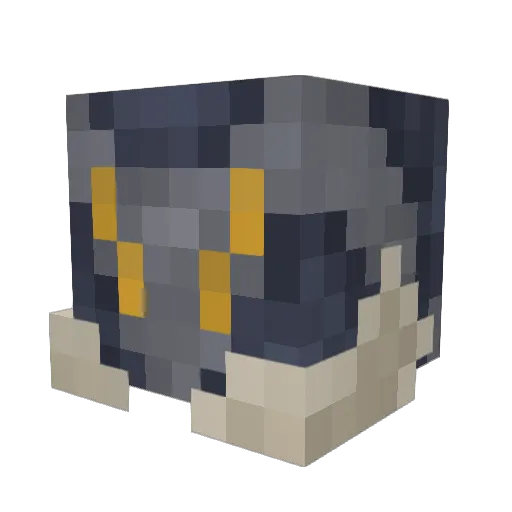 Br4nd0nn Minecraft avatar head, 3D render