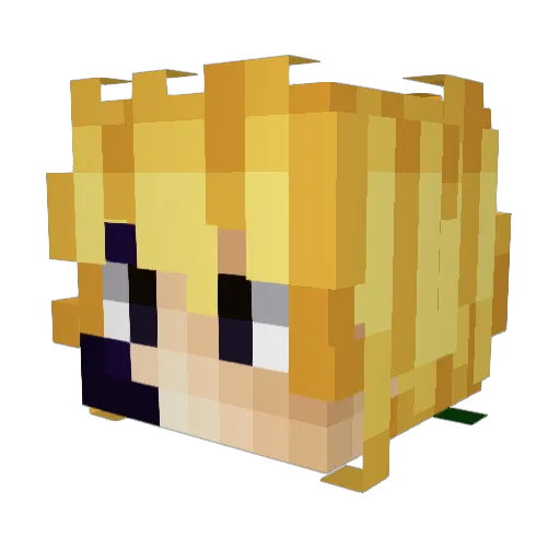 BrAnDoN_SA Minecraft avatar head, 3D render