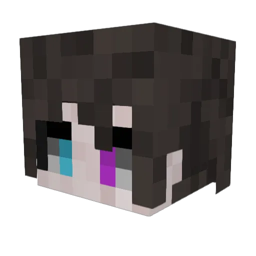 BrKe_Radderz Minecraft avatar head, 3D render