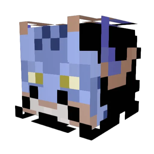 Bra1nAFK Minecraft avatar head, 3D render