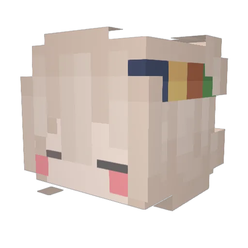 Bra1nn_ Minecraft avatar head, 3D render