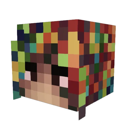 BraFjo Minecraft avatar head, 3D render
