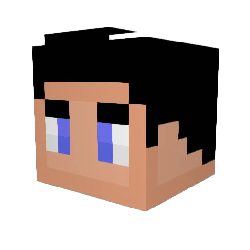 BraThoMe Minecraft avatar head, 3D render