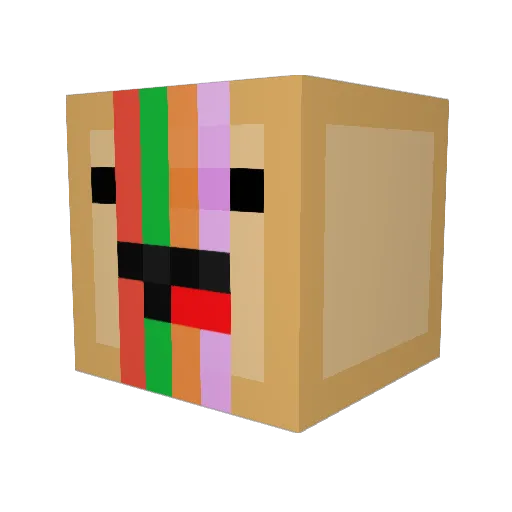 Braaak23 Minecraft avatar head, 3D render