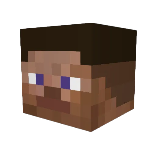 Braaan Minecraft avatar head, 3D render