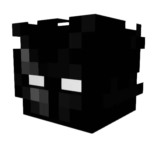 Braai Minecraft avatar head, 3D render