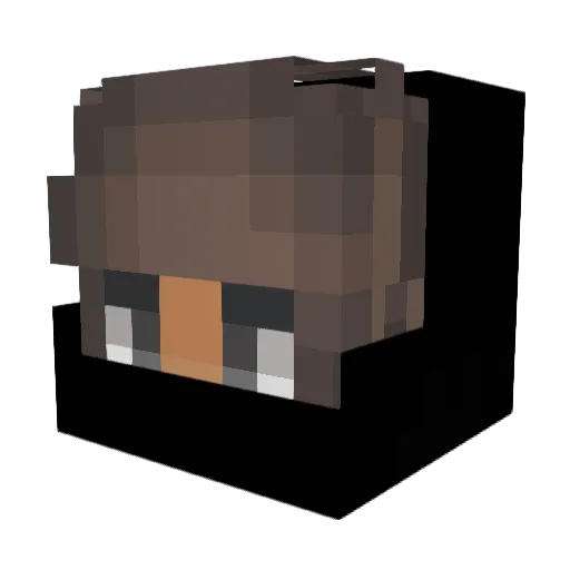 Braajun Minecraft avatar head, 3D render
