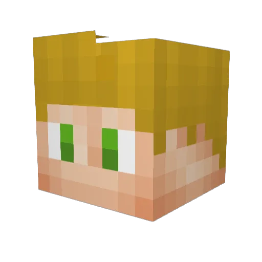 Brabenv13 Minecraft avatar head, 3D render