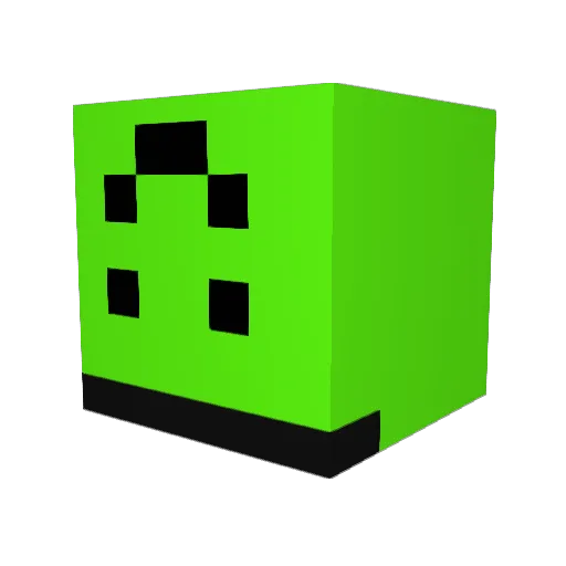 Brachi0saurus Minecraft avatar head, 3D render