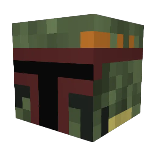 Brachialus Minecraft avatar head, 3D render