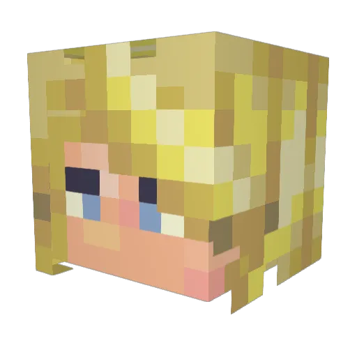 BracketMount Minecraft avatar head, 3D render