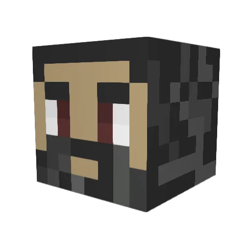 BrackishJohn Minecraft avatar head, 3D render