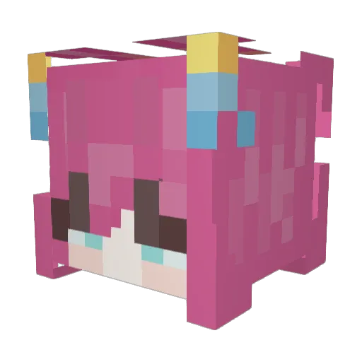 Brackyx3 Minecraft avatar head, 3D render