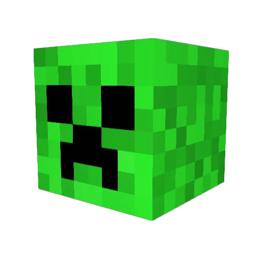 Braco_ Minecraft avatar head, 3D render