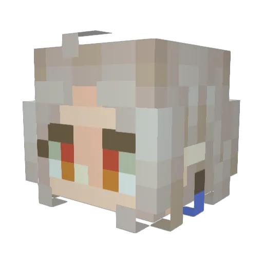 BradBill Minecraft avatar head, 3D render