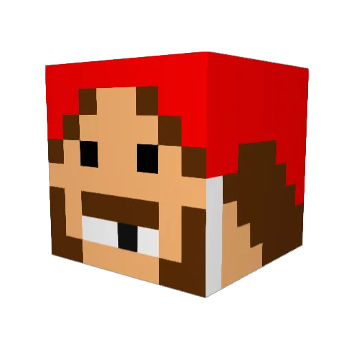 BradBoyy Minecraft avatar head, 3D render
