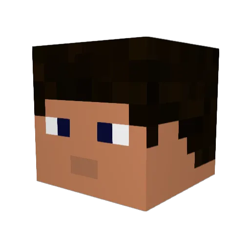 BradPick Minecraft avatar head, 3D render