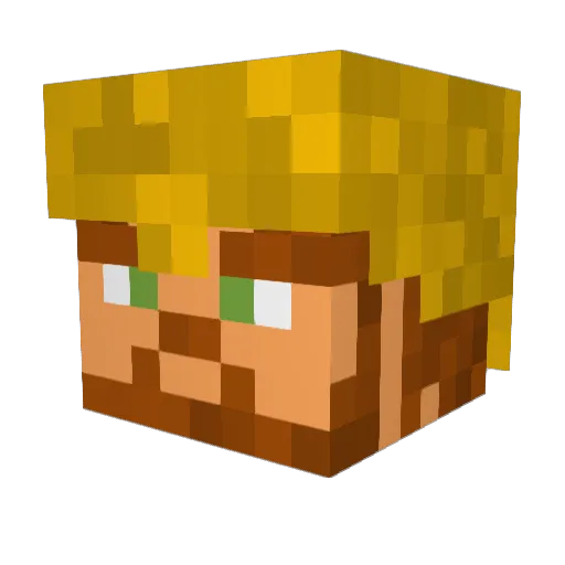 BradSt0rm Minecraft avatar head, 3D render