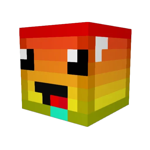 Brada394 Minecraft avatar head, 3D render