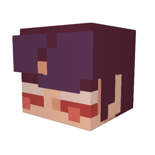 Braddaniel Minecraft avatar head, 3D render