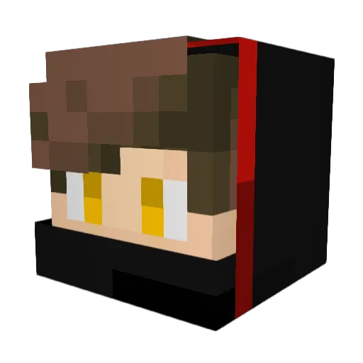 Bradendogz Minecraft avatar head, 3D render