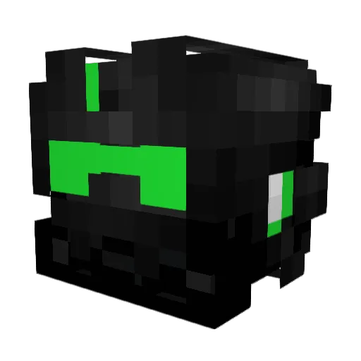 BraderPotater Minecraft avatar head, 3D render