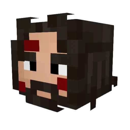 Bradhudd Minecraft avatar head, 3D render