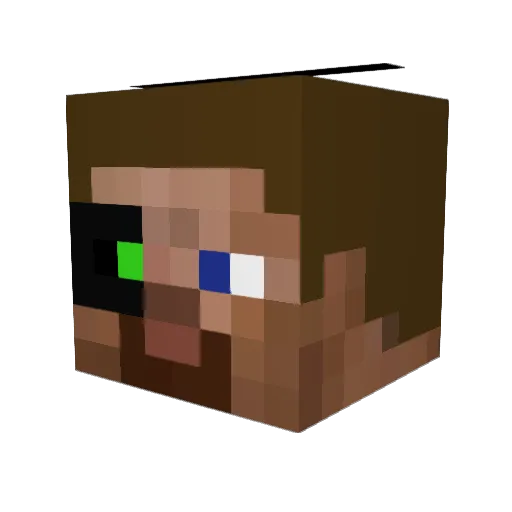 BradleyMachine Minecraft avatar head, 3D render