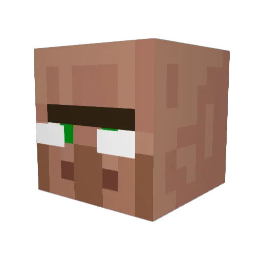 BradleyMusk Minecraft avatar head, 3D render