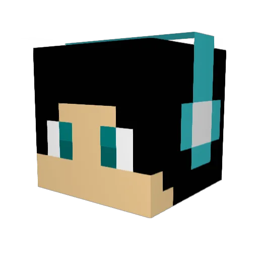 Bradthe1 Minecraft avatar head, 3D render