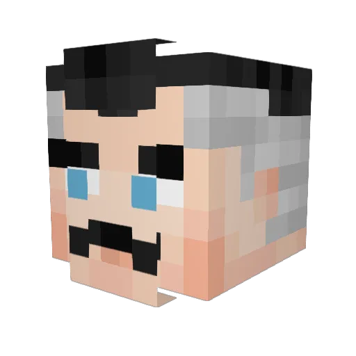 Brady0402 Minecraft avatar head, 3D render