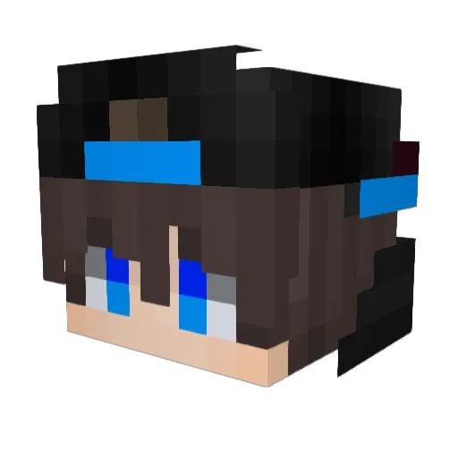 Brady1512 Minecraft avatar head, 3D render