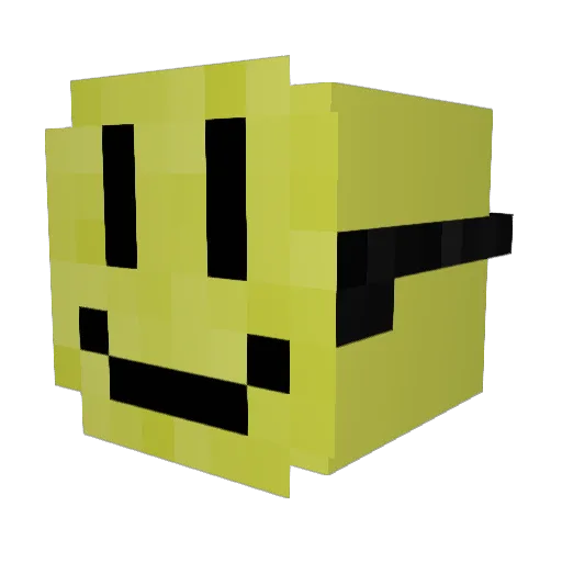 BradyBW Minecraft avatar head, 3D render