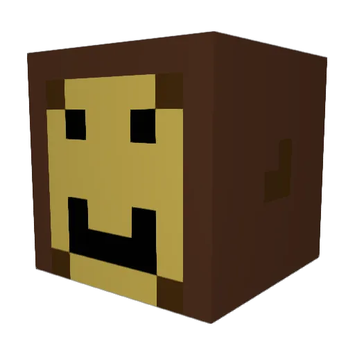 BradyR86 Minecraft avatar head, 3D render