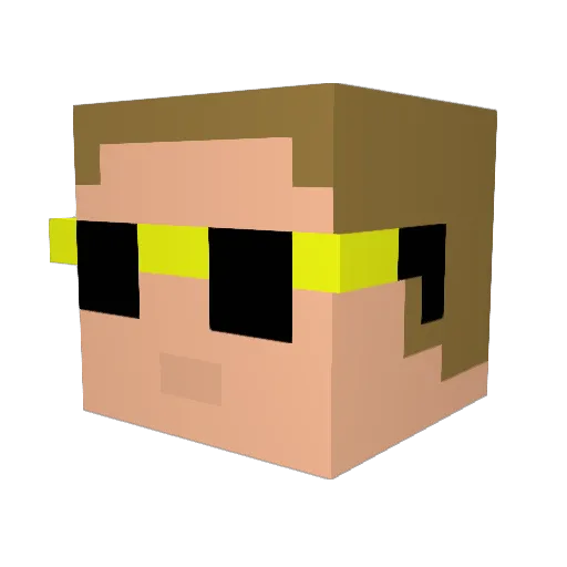Brady_10 Minecraft avatar head, 3D render