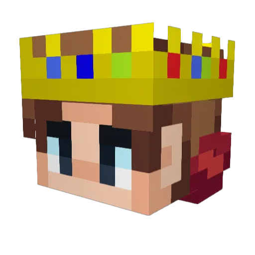 BradynOnGames Minecraft avatar head, 3D render