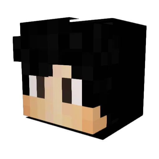 BraggerTR Minecraft avatar head, 3D render
