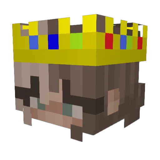 Brain475 Minecraft avatar head, 3D render